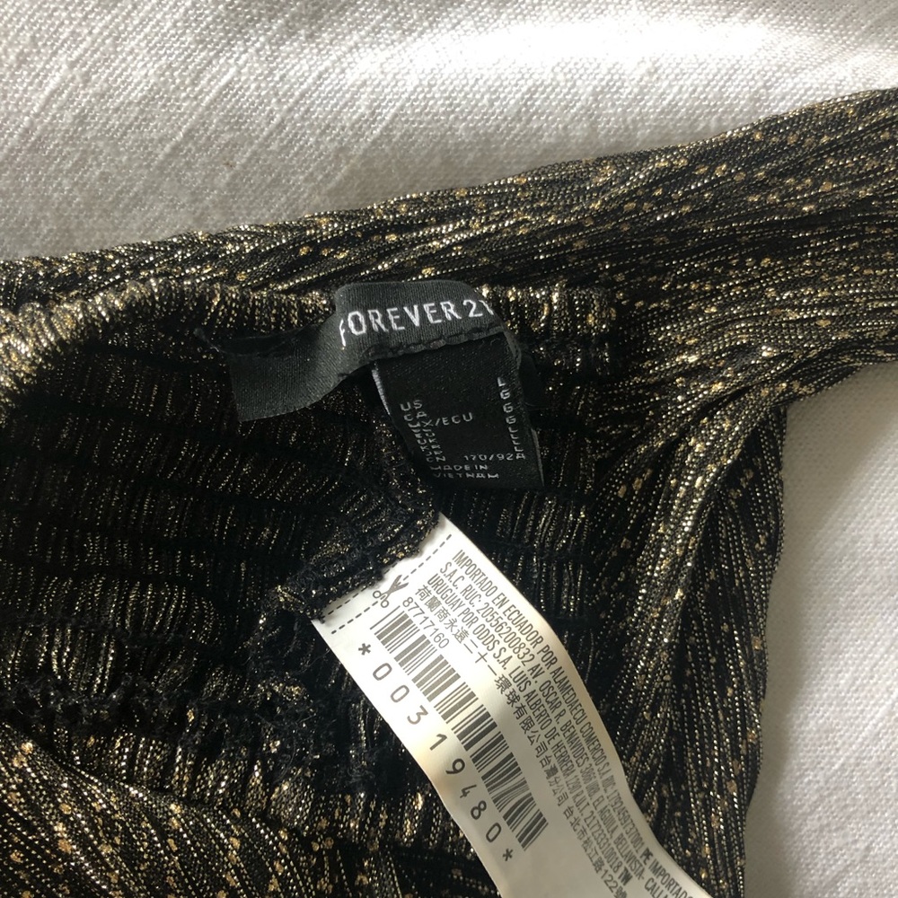 Forever 21 sparkly cropped halter top